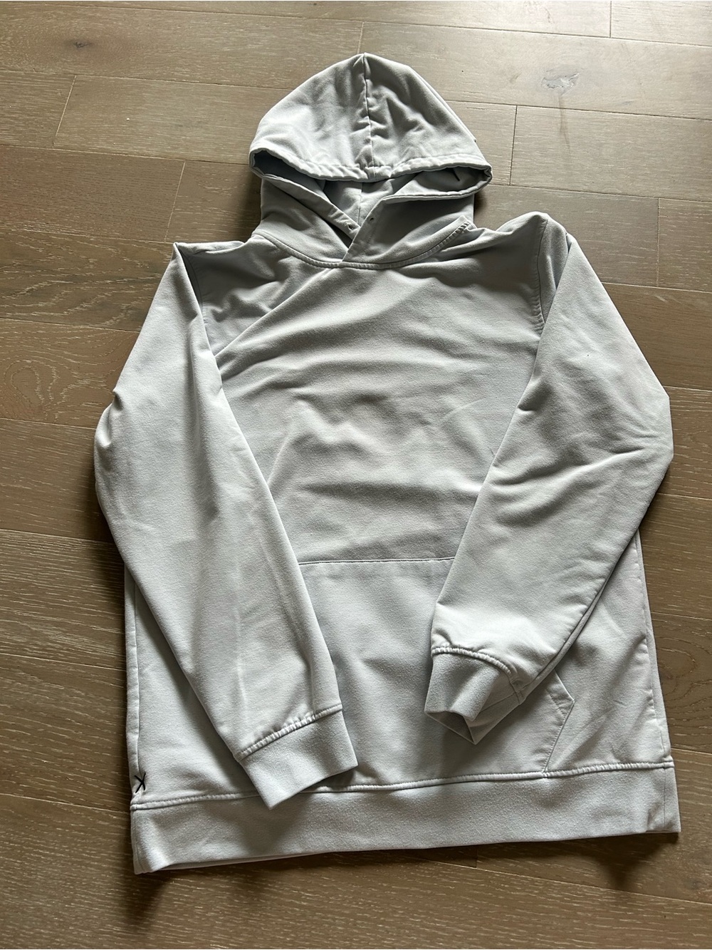 cuts Men's White Hooded Pullover Sweatshirt